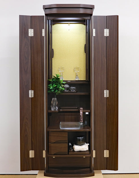 Soka Gakkai Furniture-style Buddhist Altar "Collect" Manually-operated cabinet door Available in 2 colors